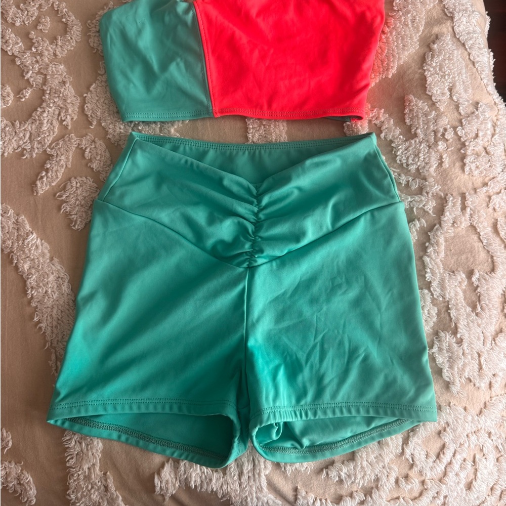 Tiger Friday Crop Top with Shorts